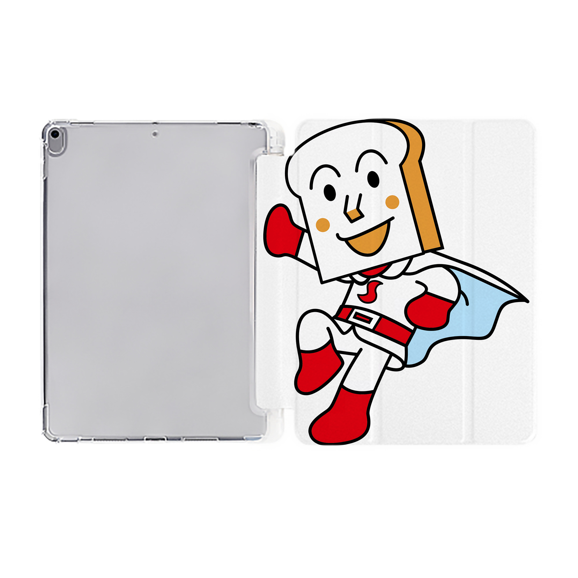 （画像用） アンパンマン Anpanman IPad ケース ペン収納付き 三つ折りスタンド PUレザー×シリコン 対応機種9.5/10.5/10.9インチ